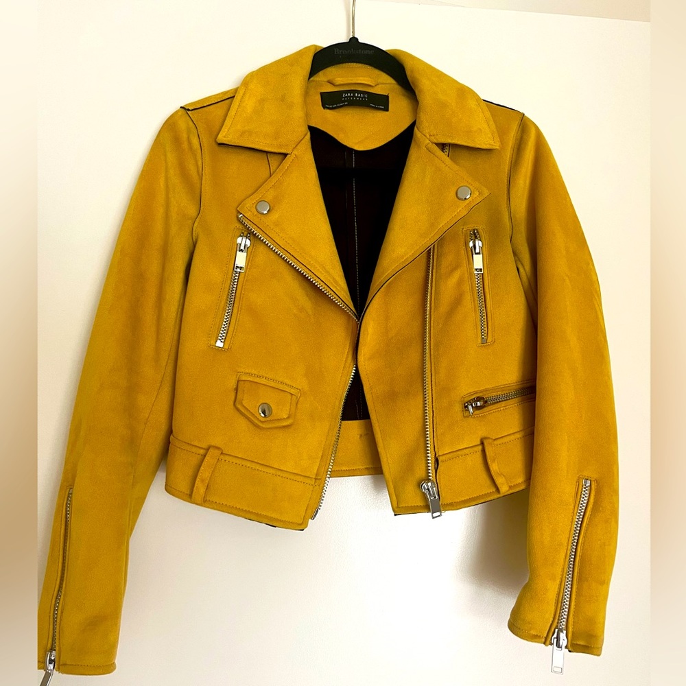 Zara Basic Cropped Soft Jacket - Size Xs - image 1